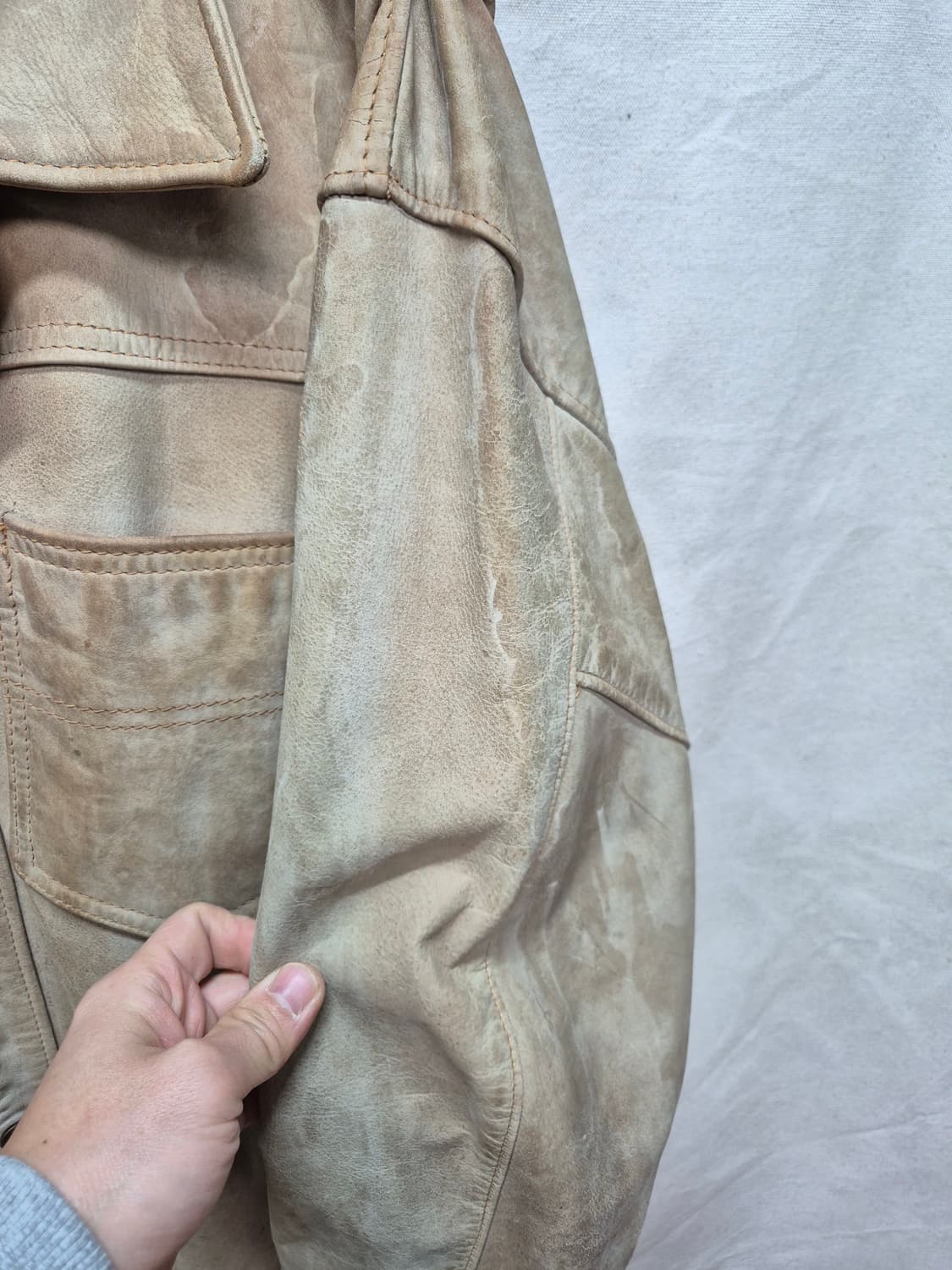 쇼트 가죽자켓 상품이미지4