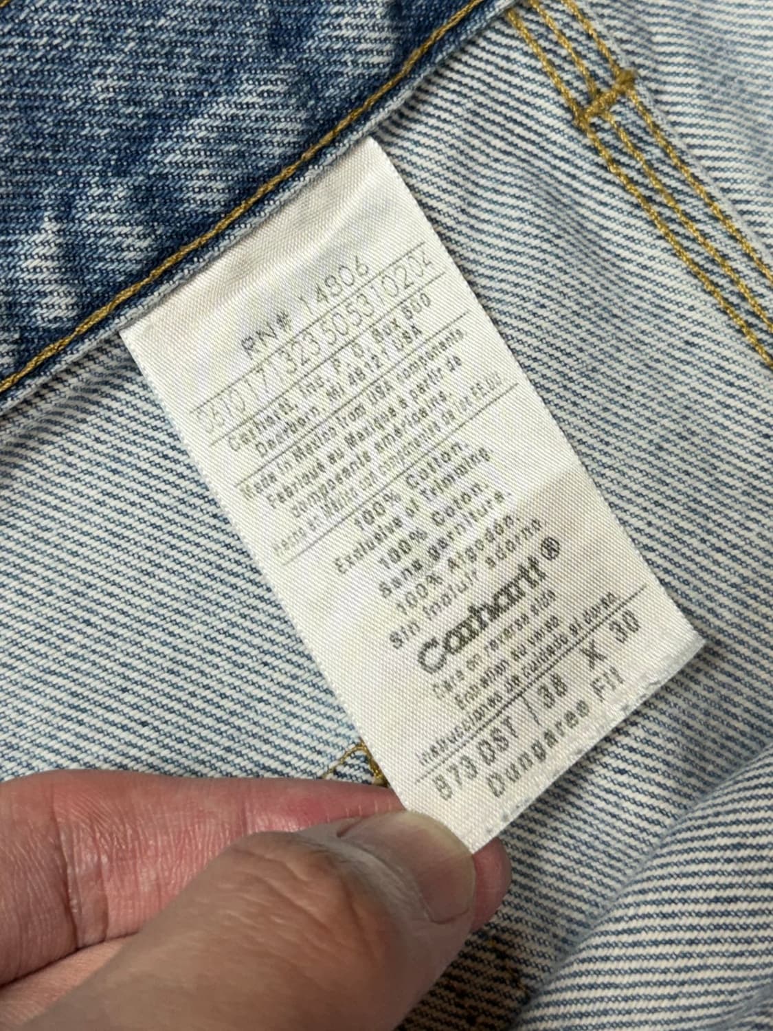 OG 칼하트 데님 더블니 칼하트 B73 썩블니 상품이미지10