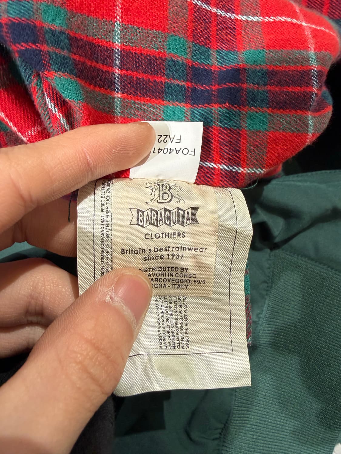 바라쿠타 G9 레이싱 그린 해링턴 자켓 상품이미지9