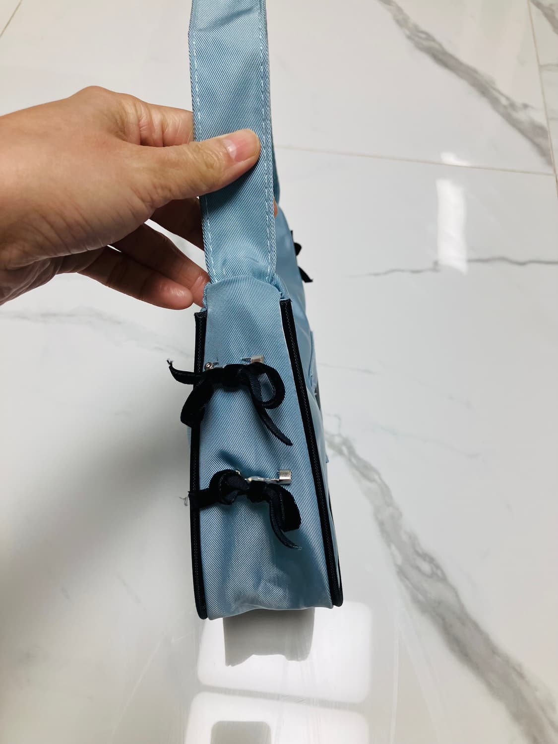 frankie collectve 나이키 리폼 베이비블루 바게뜨백 상품이미지2