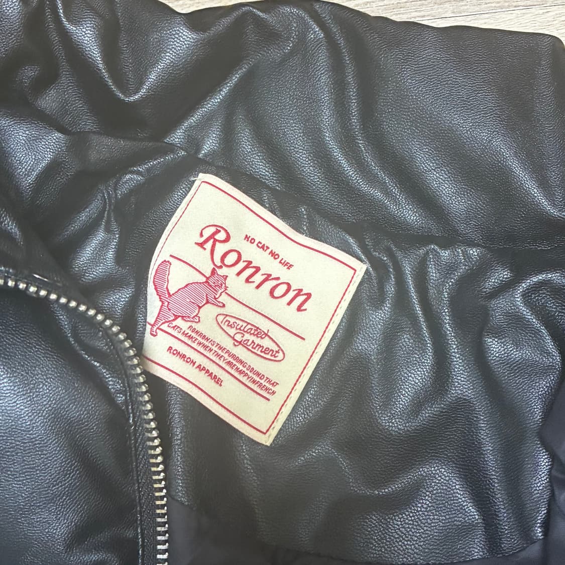 론론 가죽 패딩 상품이미지2