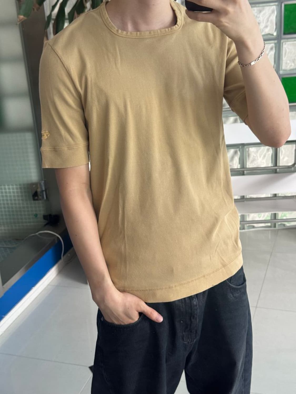 SQUARE NECK SLIM FIT TEE 스퀘어넥 슬림핏 반팔 티셔츠 상품이미지2