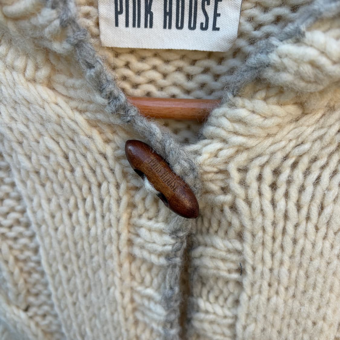 Pink House 핑크하우스 울 후드 니트 가디건 상품이미지4