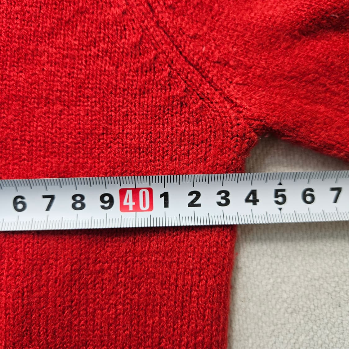 90 키스해링 레드 니트 스웨터 0306Y 상품이미지5