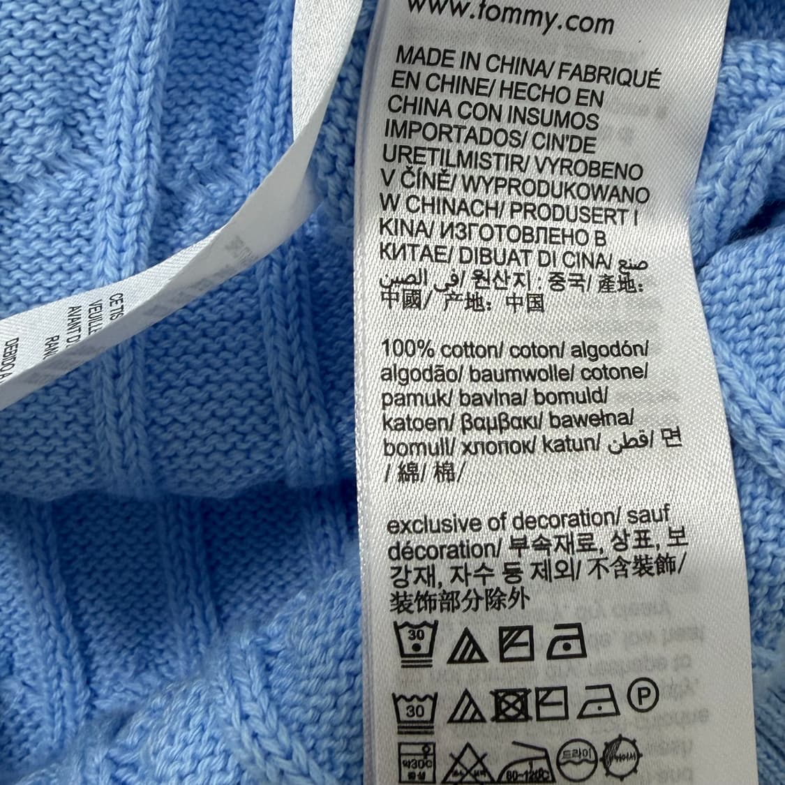 타미힐피거 케이블 반팔 가디건 (새상품) 상품이미지6