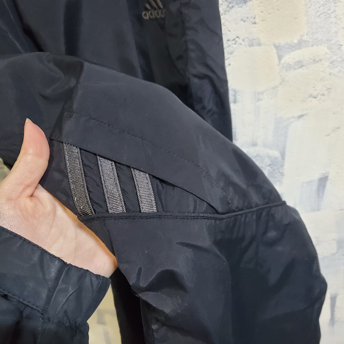 아디다스 블랙 우븐 트레이닝 바지 상품이미지5