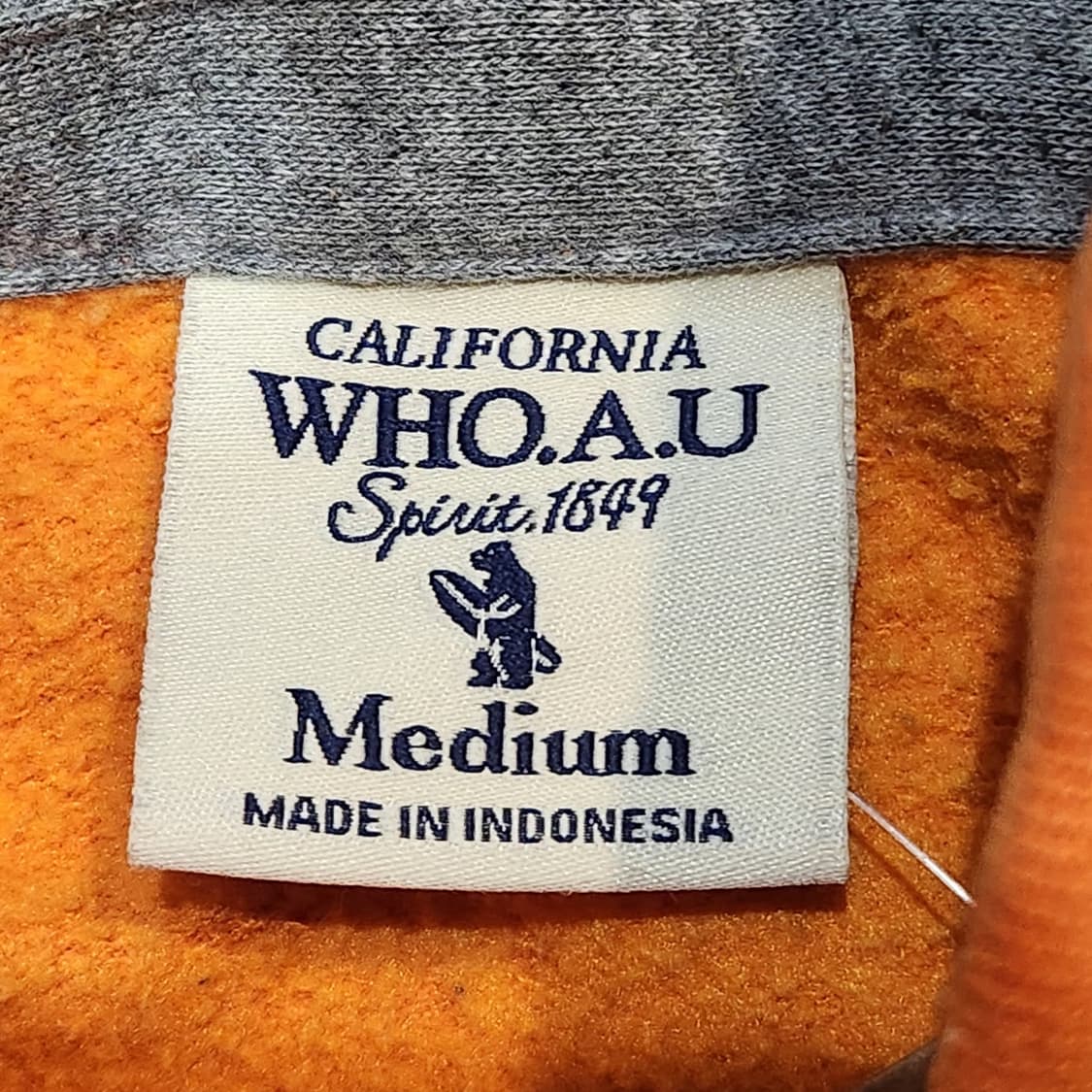 후아유 아틀레틱스 오렌지 후드집업 (M) 상품이미지2