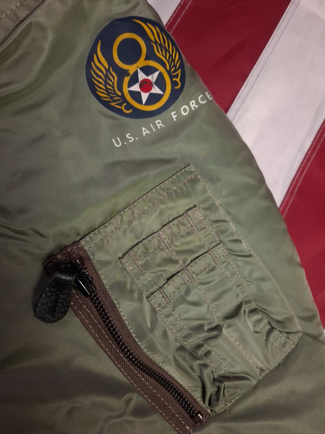 특A 빈티지 밀리터리 미공군 TYPE 항공자켓 상품이미지4