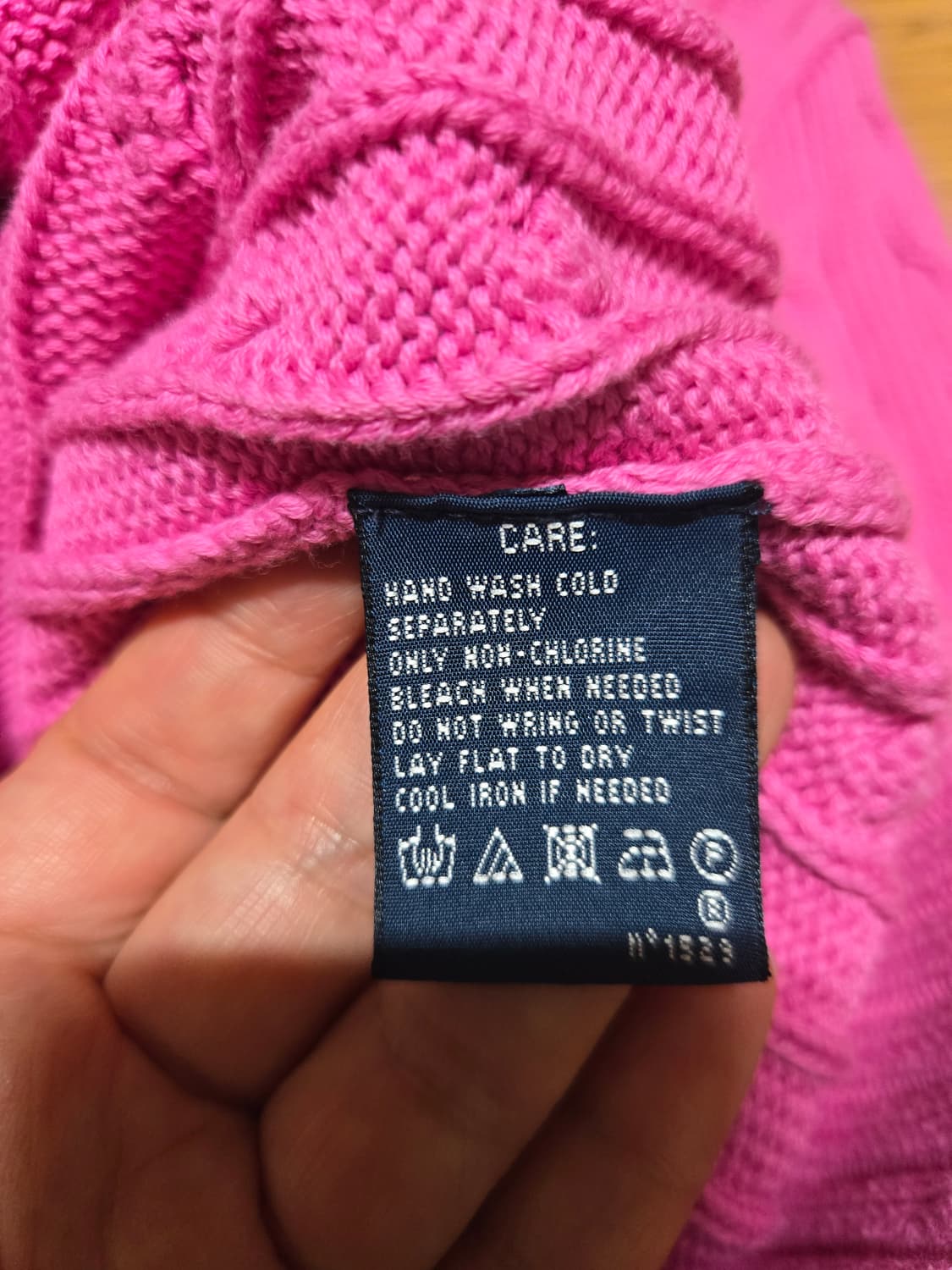 폴로 랄프로렌 코튼 핑크 케이블 니트 상품이미지6