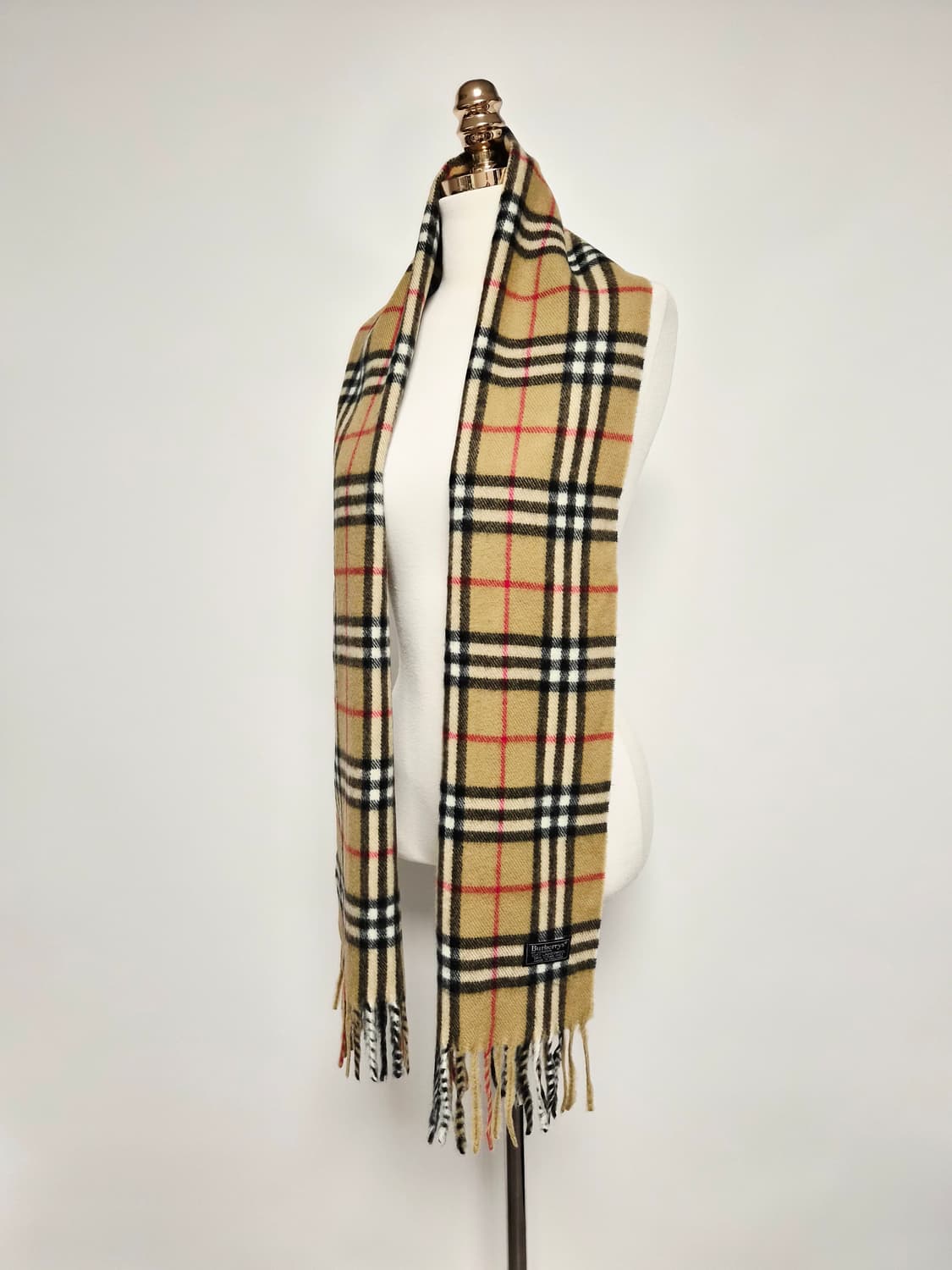 버버리 베이지 노바체크 램스울 머플러 목도리 상품이미지4