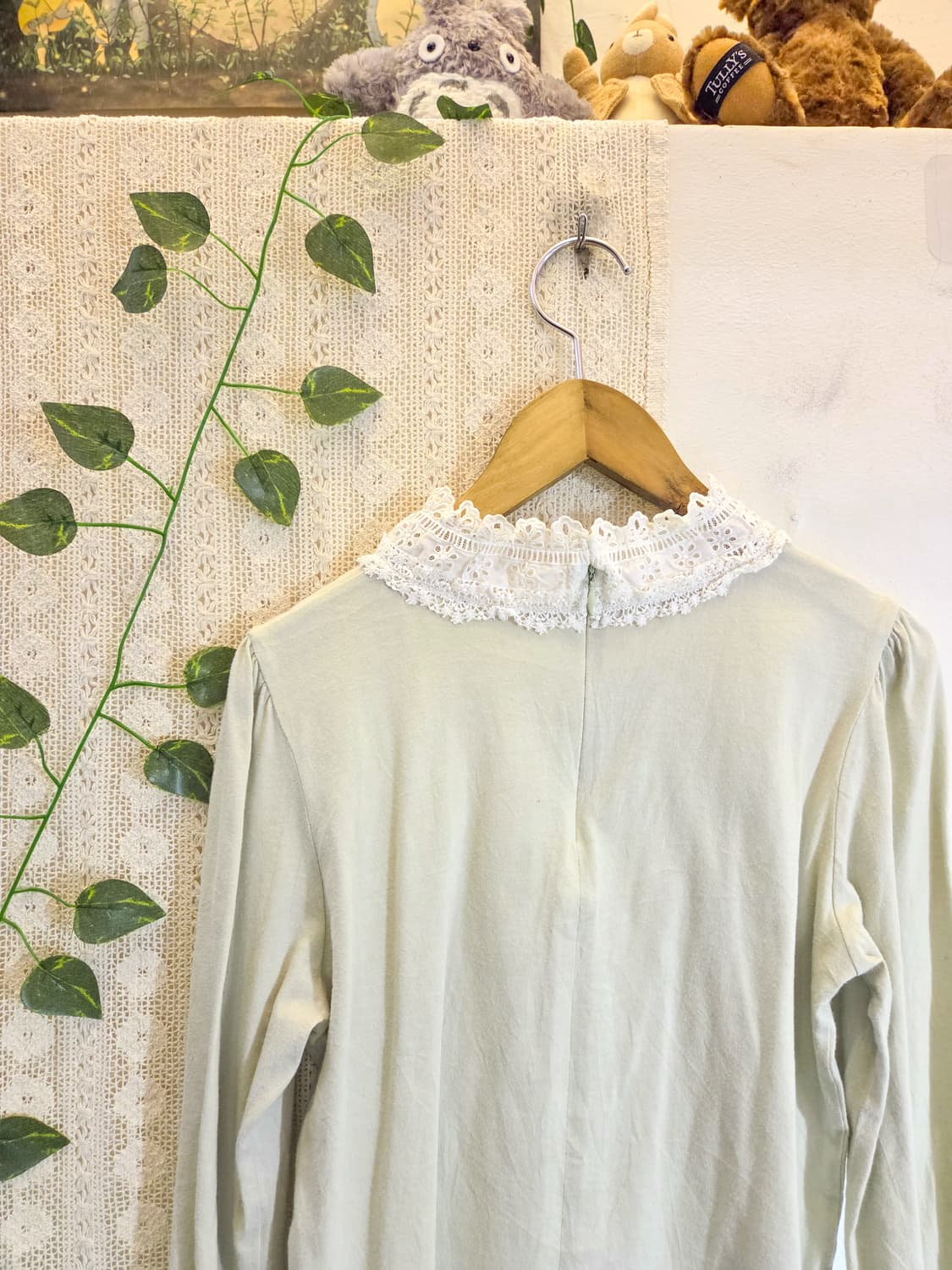 파스텔 그린 목폴라 슬리브 상품이미지5