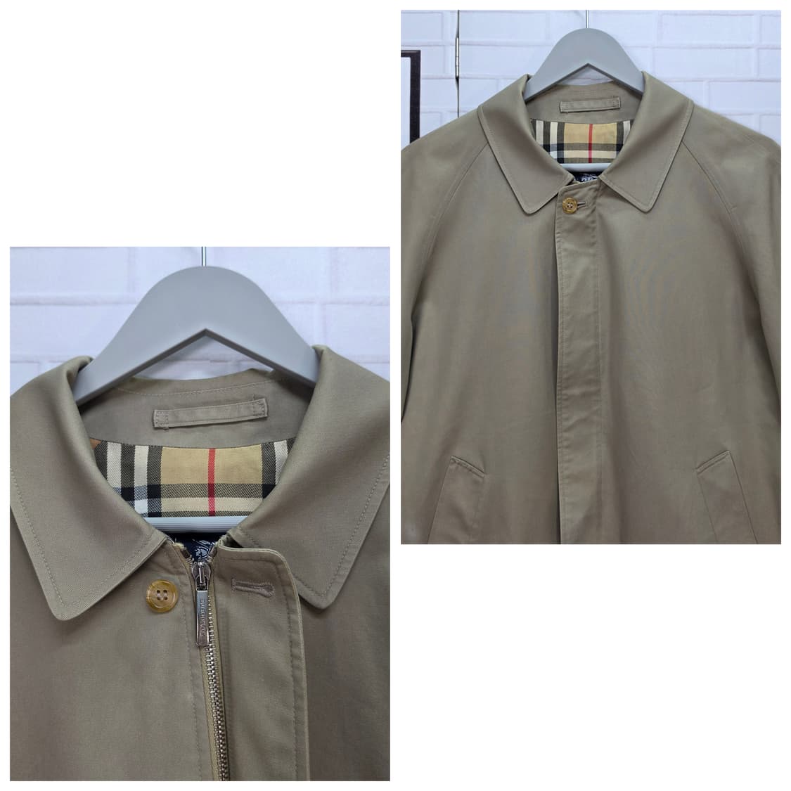 90s 버버리 런던 노바체크 블루종 자켓 105~110사이즈 상품이미지2