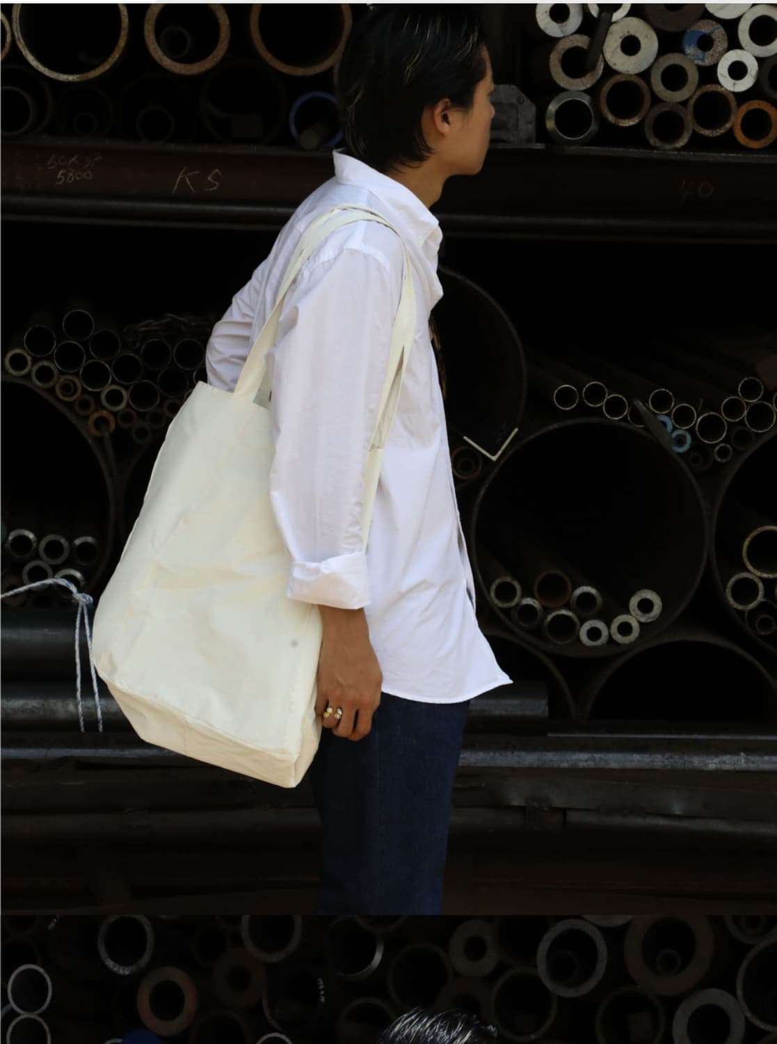 하아카이브 커버 숄더백 화이트 새상품 상품이미지7