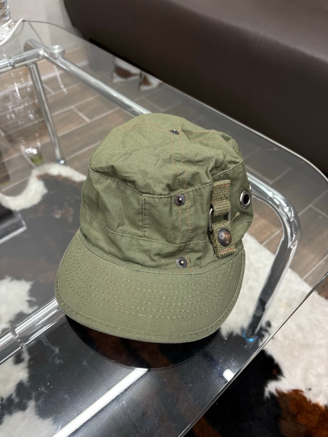 돌체엔가바나 밀리터리 카고 카키 캡 상품이미지3