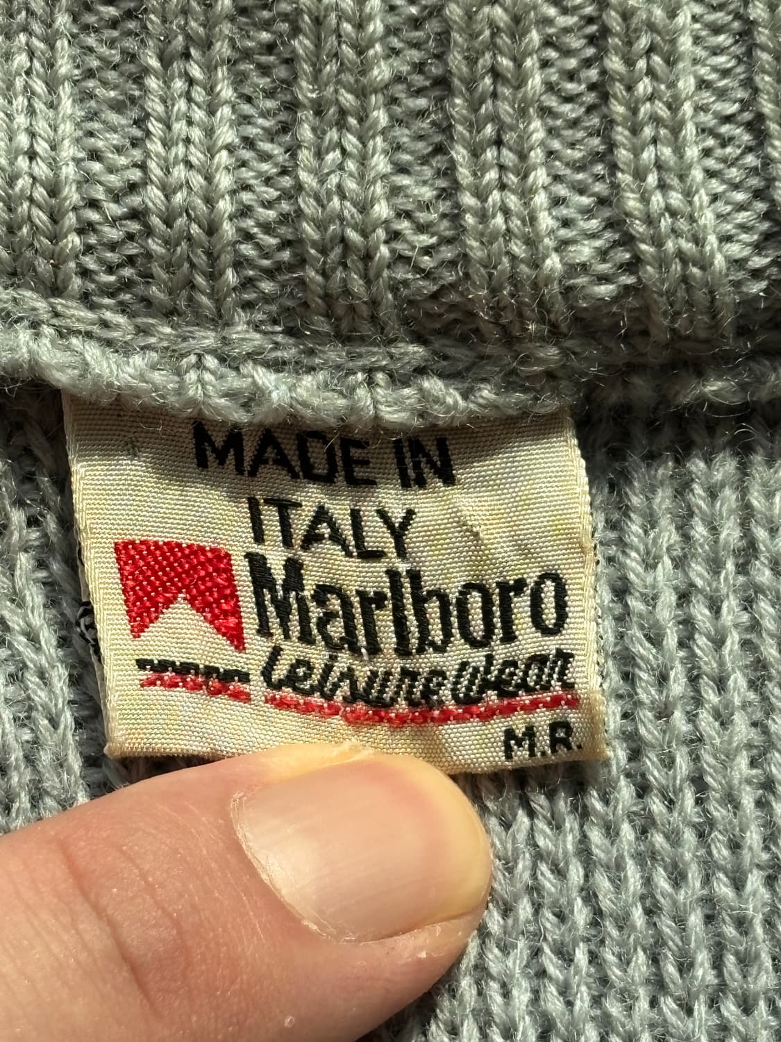 80s Made in Italy 말보로 울 니트 스웨터 빈티지 (46) 상품이미지5