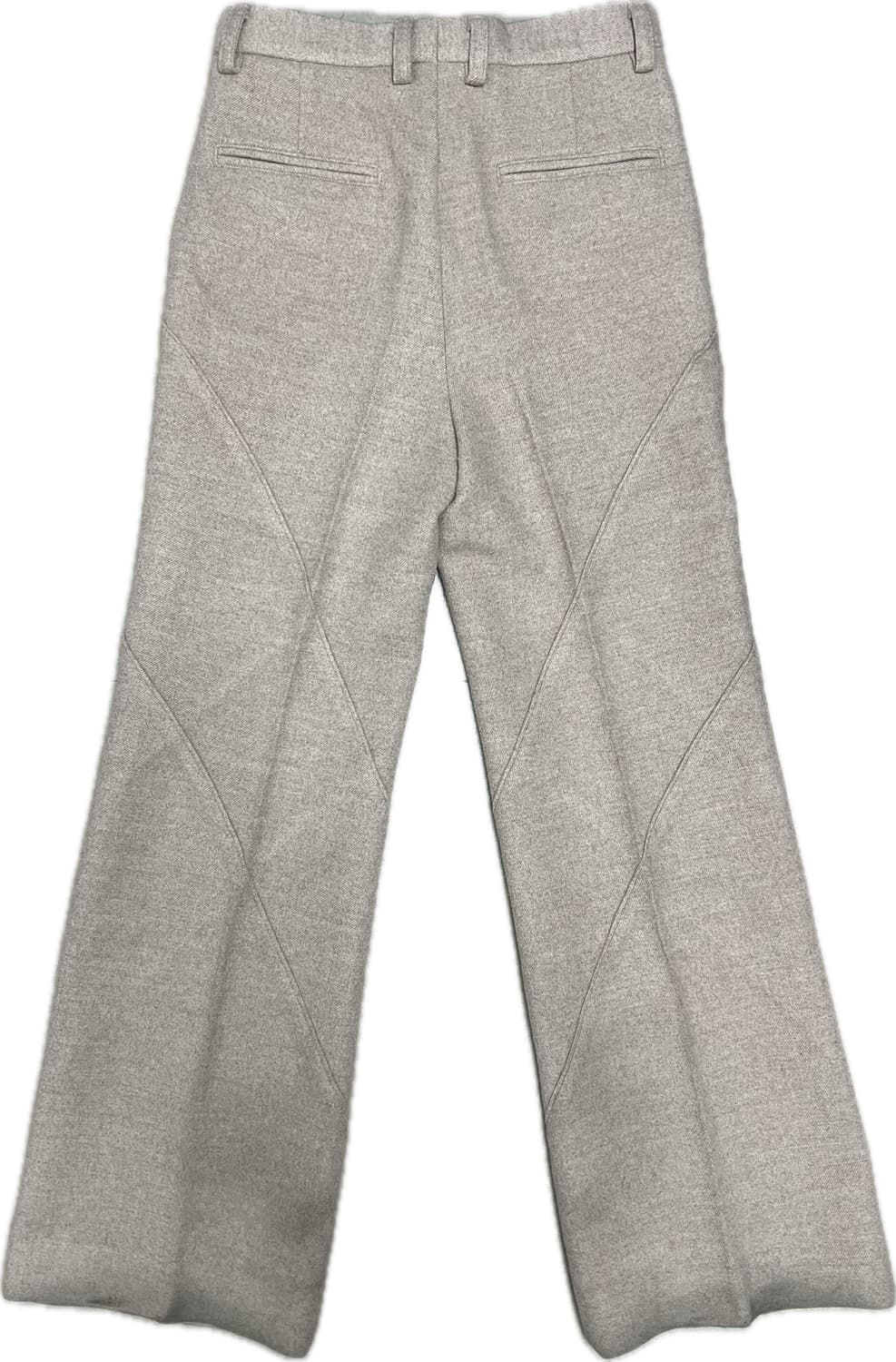 [샘플] [S] STU 웨이브 라인 울 슬랙스 페일 라이트 핑크 상품이미지3