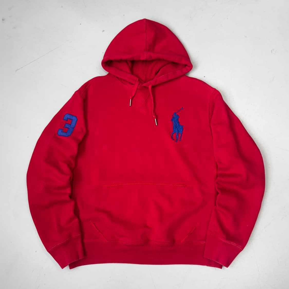 폴로 빅포니 후드티 레드 상품이미지2