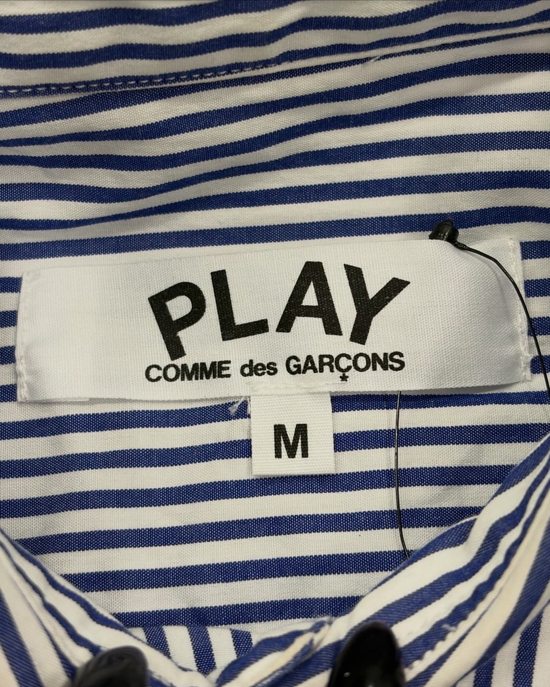 꼼데가르송 하트 와펜 스트라이프 셔츠 상품이미지5