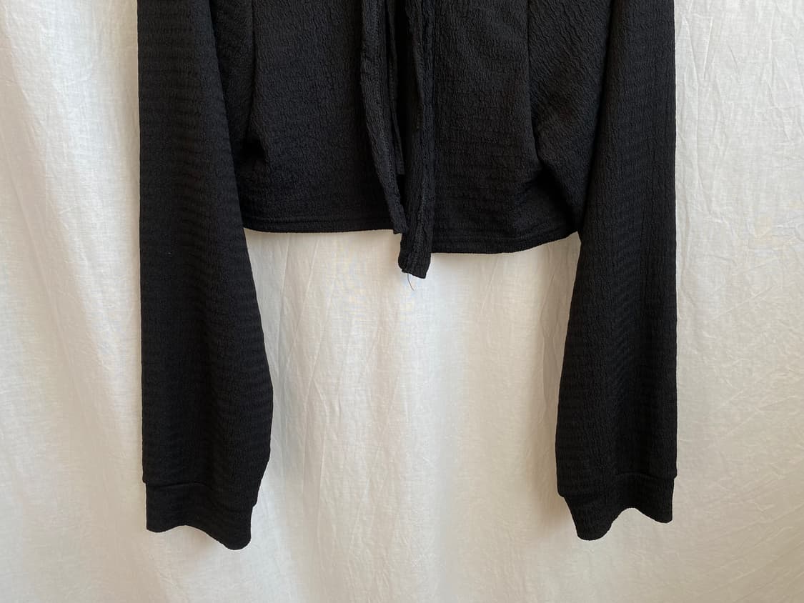 블랙 크롭 가디건(M-L) 상품이미지4