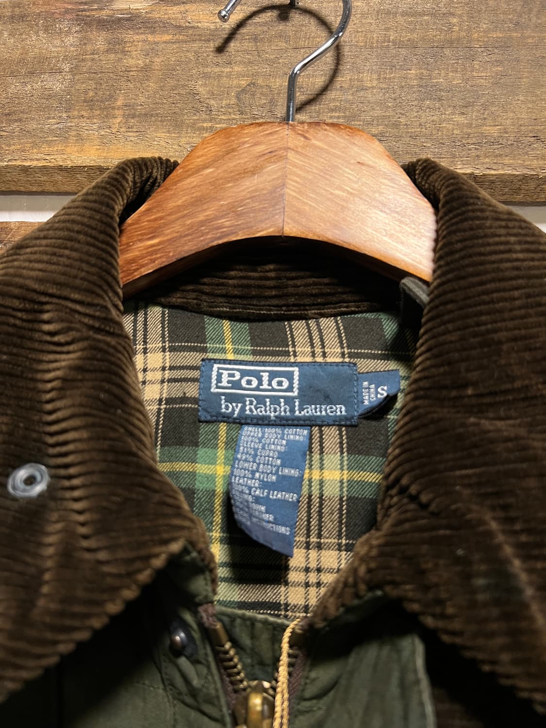 [S]폴로 랄프로렌 빈티지 왁스 페이딩 다운 자켓 상품이미지2