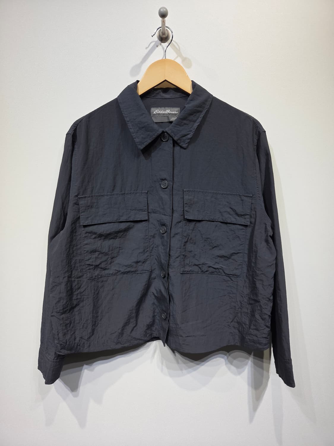 에디바우어 여성 투포켓 나일론 셔츠 자켓 상품이미지2