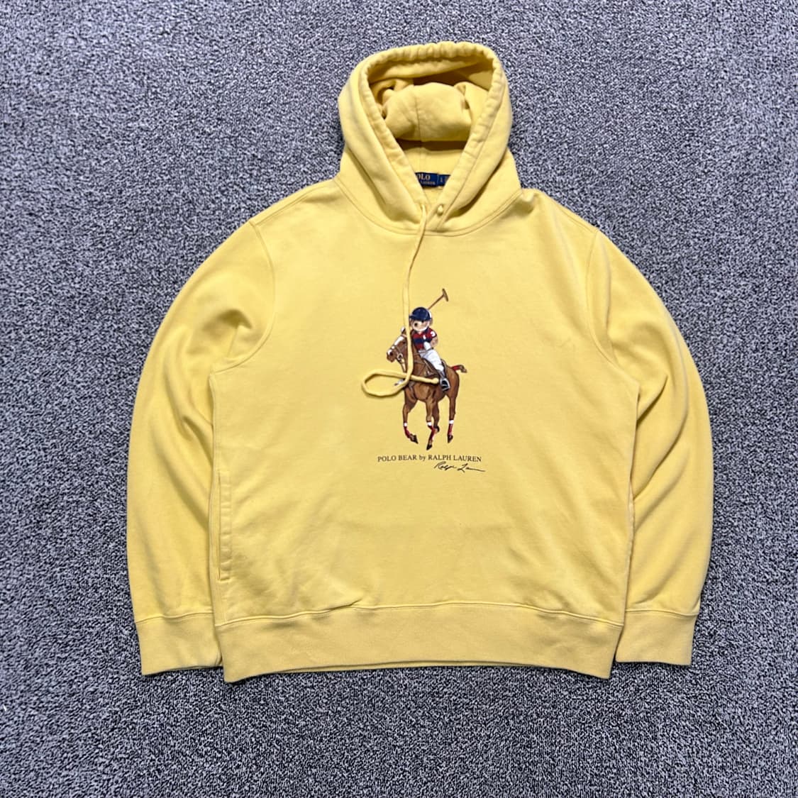 폴로(POLO RalphLauren) 옐로우 폴로 베어 후드티 상품이미지1
