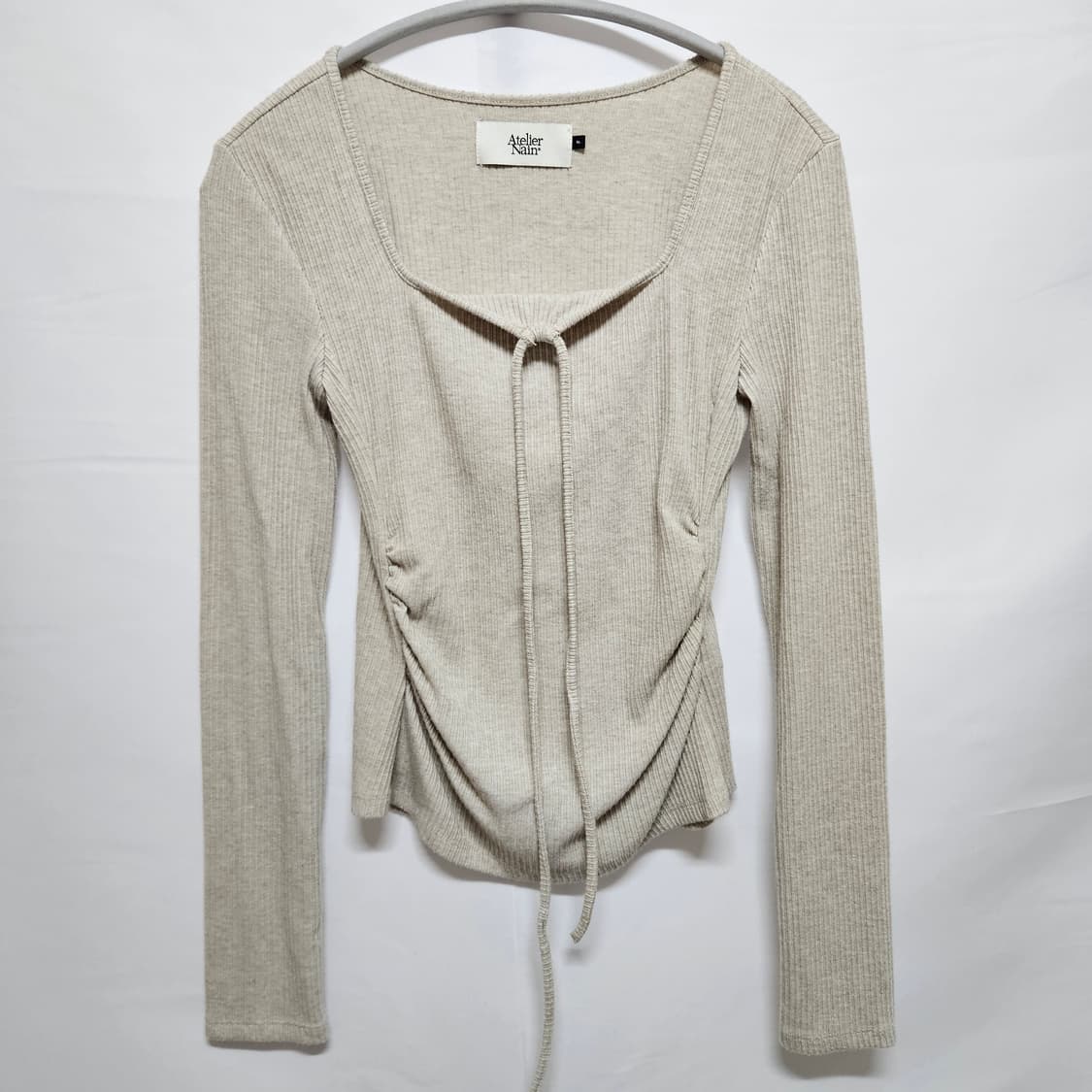 F 아틀리에나인 셔링 니트 상품이미지1