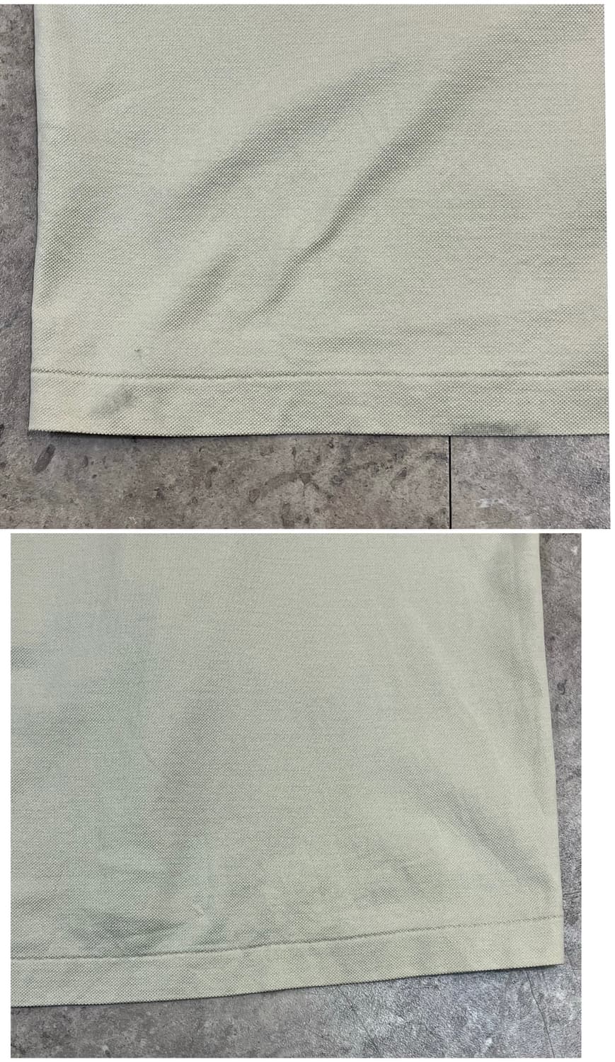 입생로랑 포켓 반팔 카라티 아이보리 100 #csz3608 상품이미지9