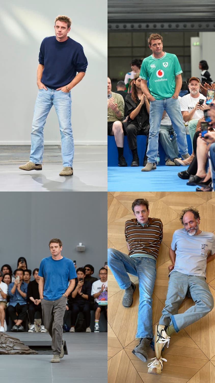 로에베 캄포 브러쉬드 스웨이드 첼시부츠 43 275사이즈 상품이미지2