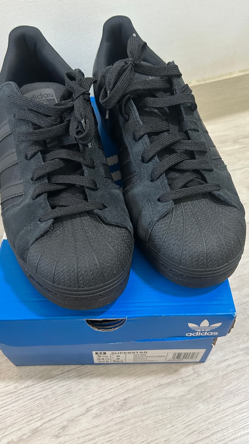 아디다스 슈퍼스타 코듀라 가죽 올블랙 상품이미지1