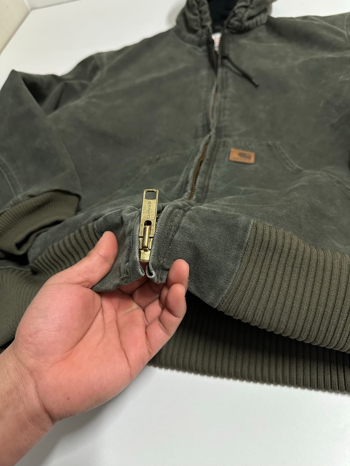 칼하트 J130 액티브 자켓 모스그린 상품이미지4