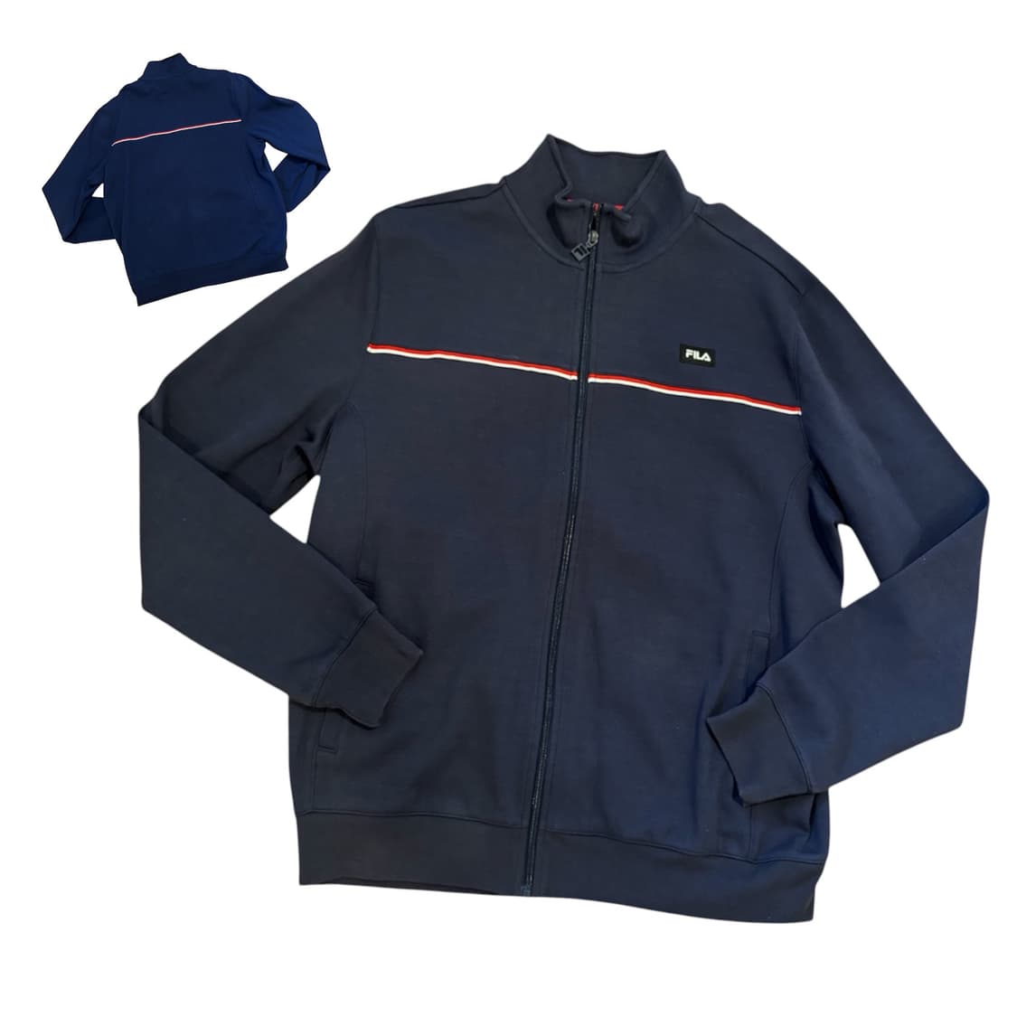 휠라 남성 집업 네이비 L 상품이미지1