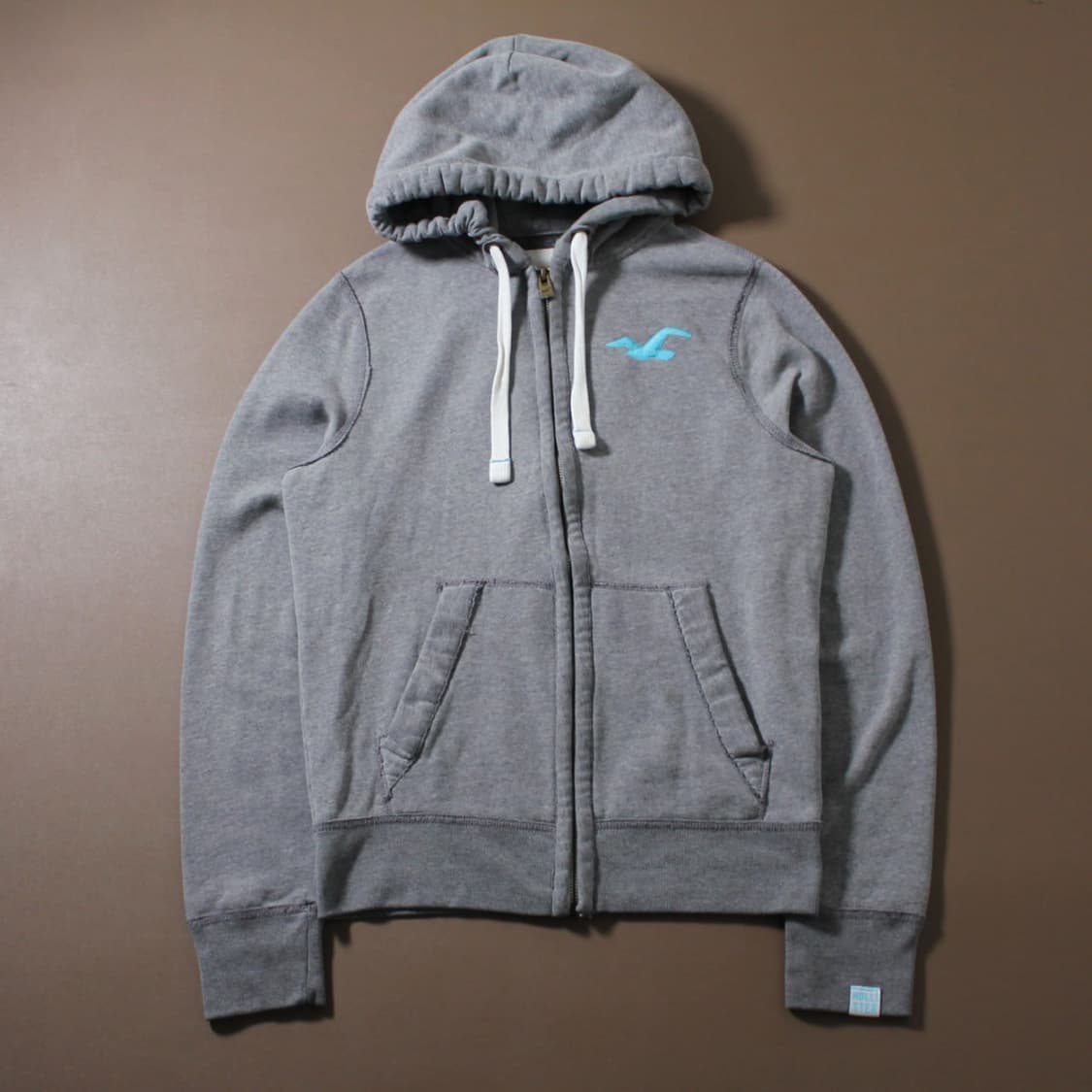 Hollister 홀리스터 그레이 기모 후드집업 상품이미지1