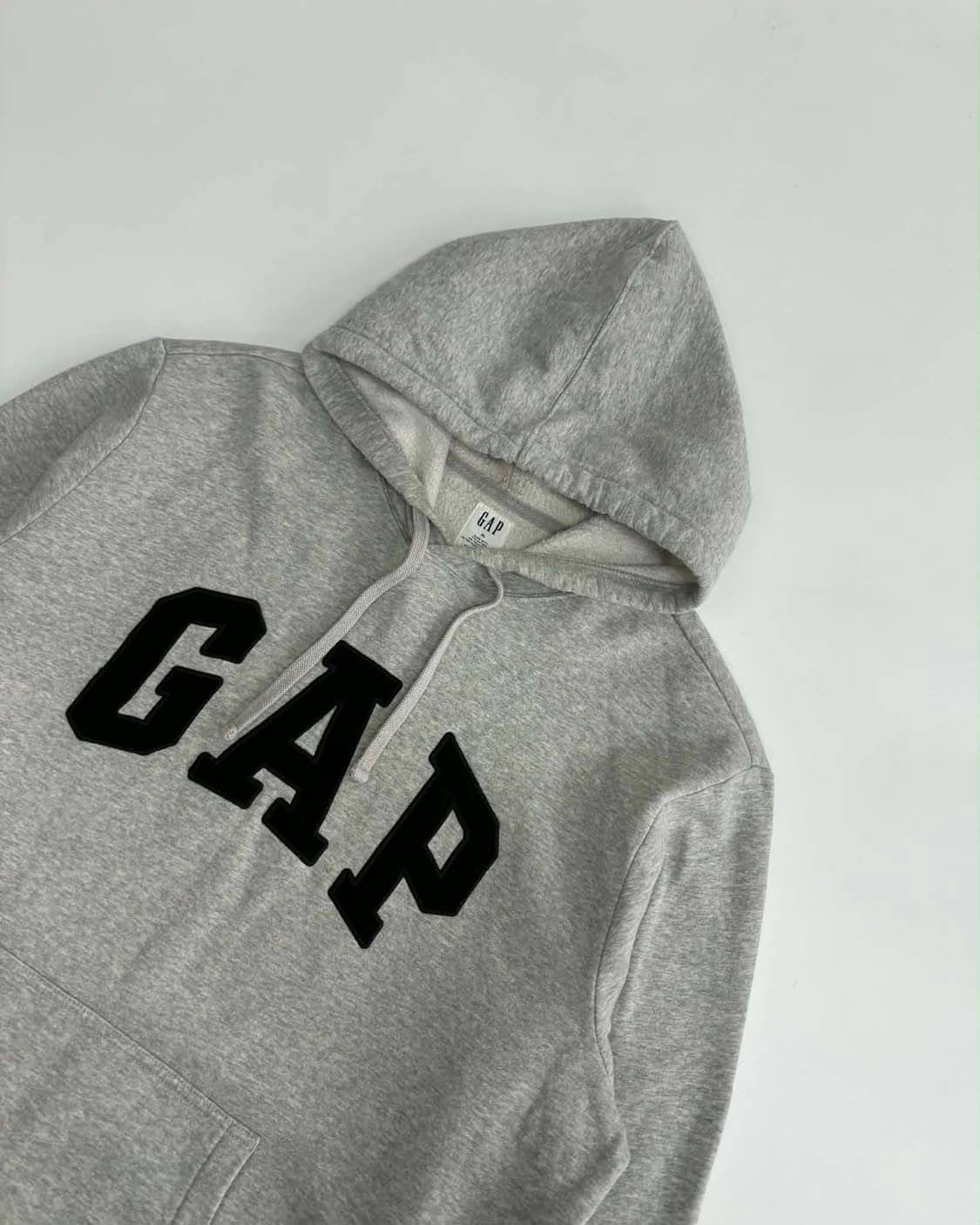 [XL] 갭 빅로고 그레이 후드티 스웻 셔츠 상품이미지4