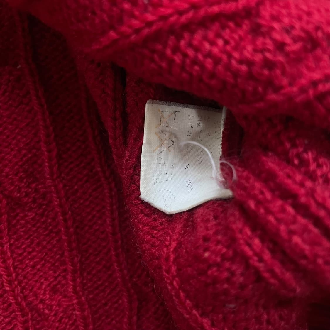 폴로 랄프로렌 포니 로고 케이블 니트 레드 상품이미지4