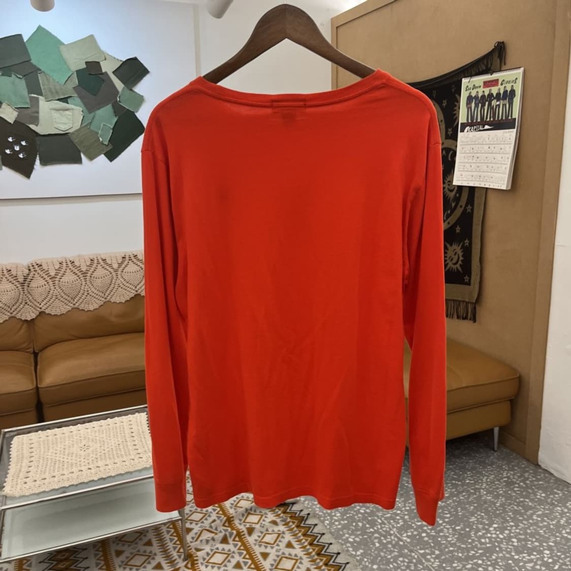 폴로 랄프로렌 Y2K 레트로 여리핏 오렌지 롱슬리브 XL C11025 상품이미지4