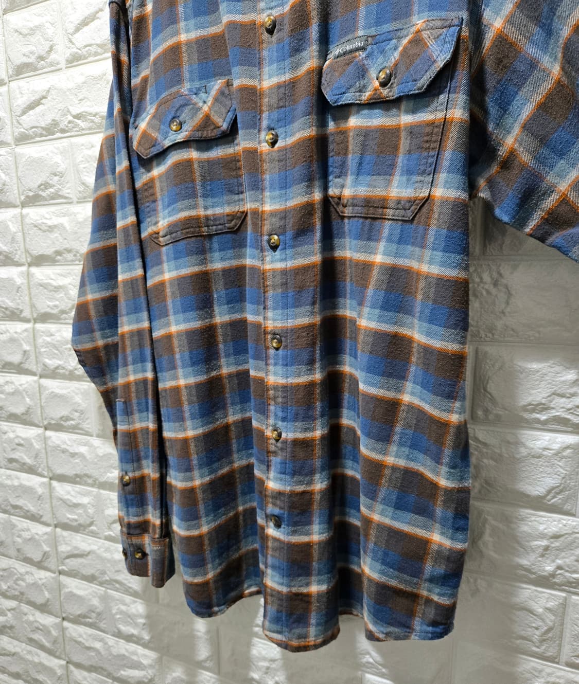 컬럼비아 옴니위크 레귤러핏 체크셔츠 체크남방 110 상품이미지6