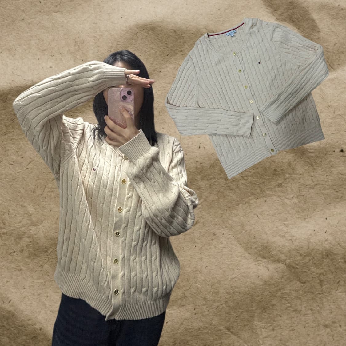 타미힐피거 XXL 니트 가디건 상품이미지2