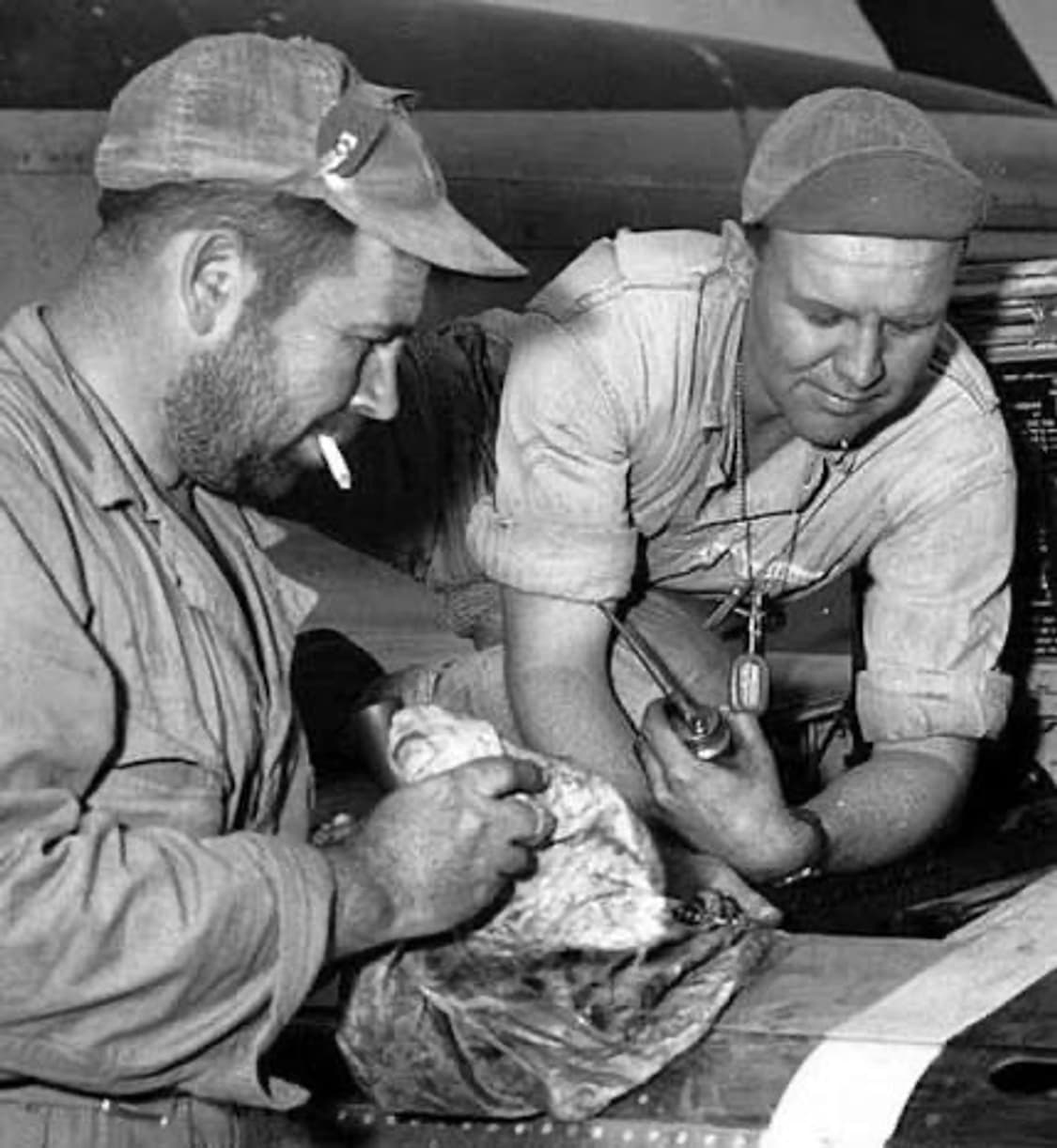 1940s WWII USAAF A-3 Mechanic Cap 상품이미지5