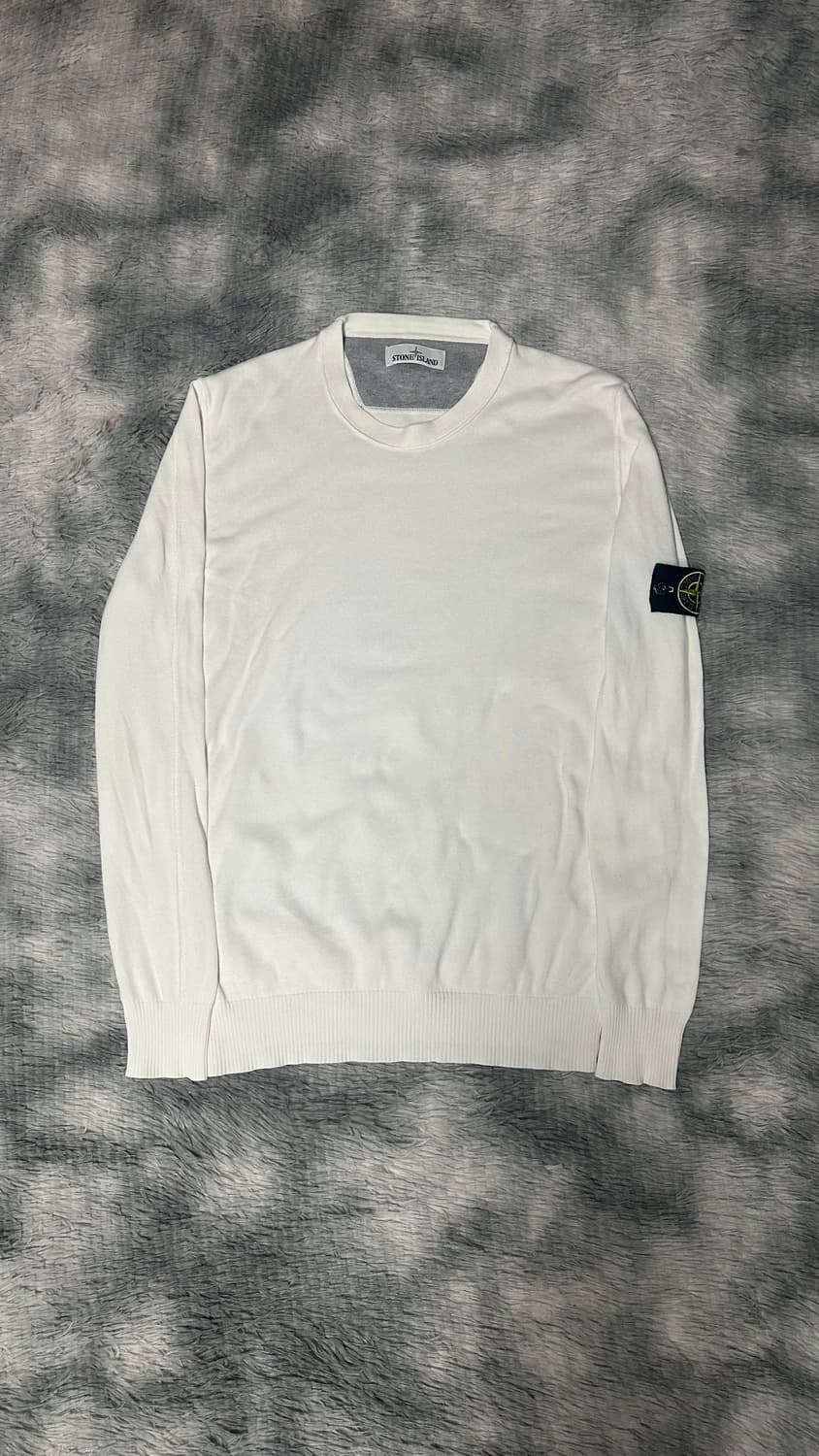 [XL size] 스톤아일랜드 니트 화이트 상품이미지1