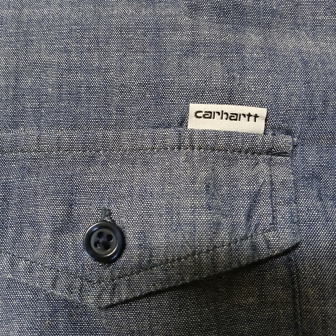 carhartt 칼하트 wip 에디슨 인디고 반팔 셔츠 상품이미지2