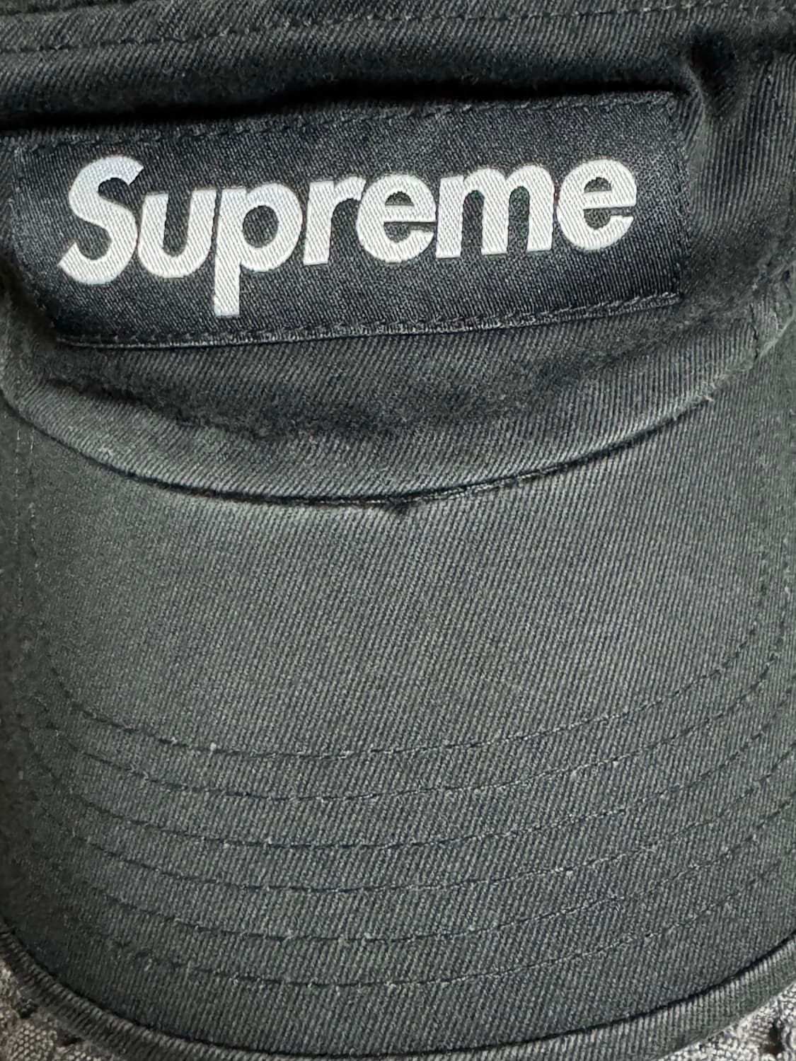 슈프림 캠프캡 블랙 상품이미지4