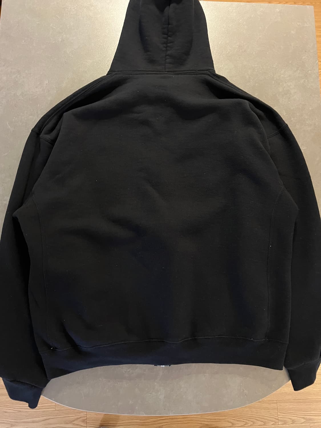 00s 러셀 빈티지 후드 블랙 XXL 상품이미지4