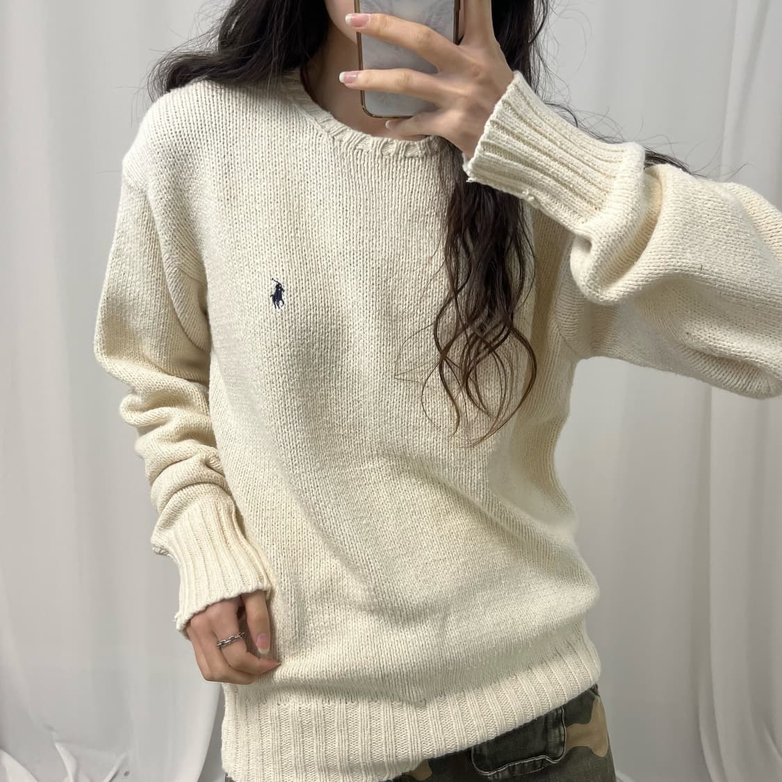 Polo Ralph Lauren ivory knit 상품이미지3