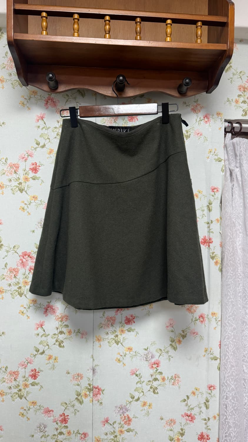 빈티지 그린 플레어 스커트 상품이미지1