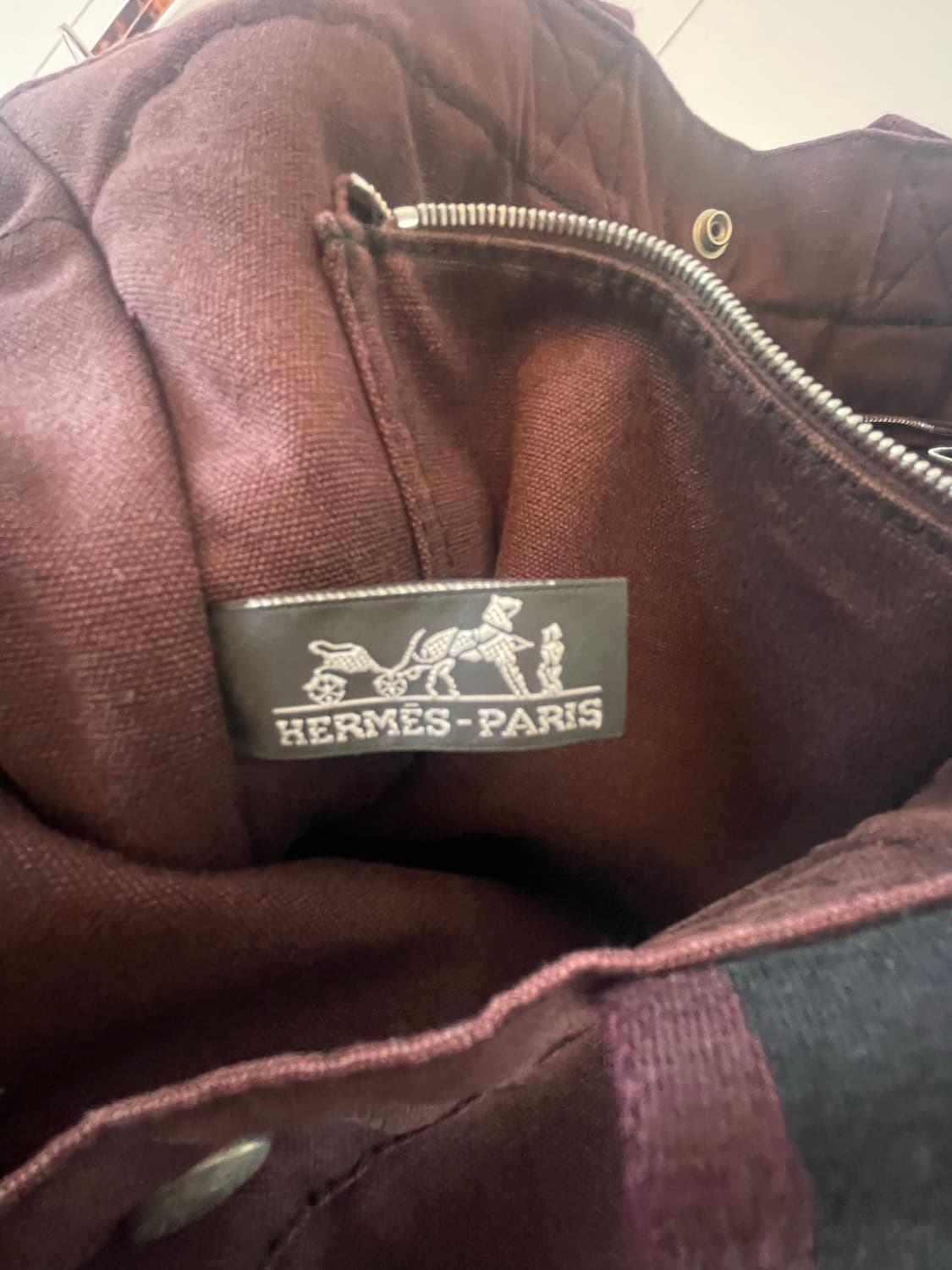 에르메스 후루토 캔버스 토트백 MM 정품 상품이미지9