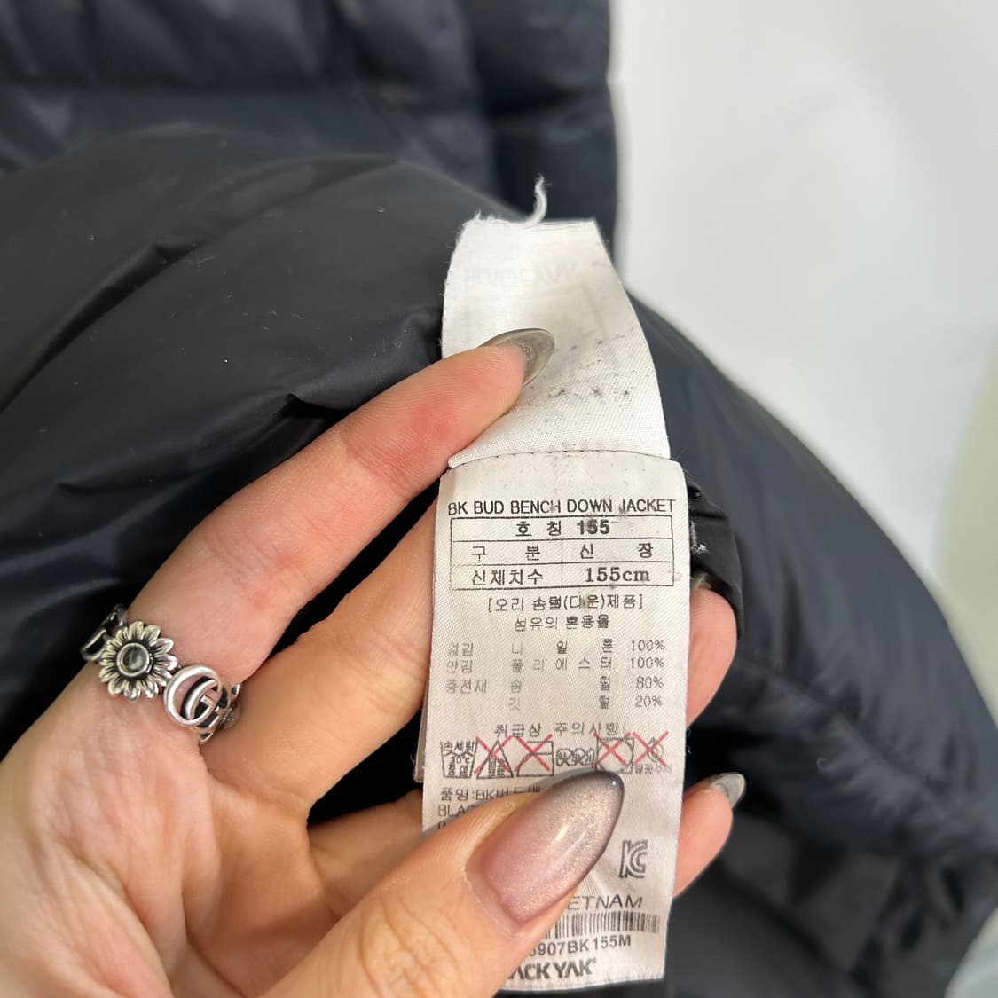 블랙야크 키즈 오리털 롱패딩 155 블랙 상품이미지4