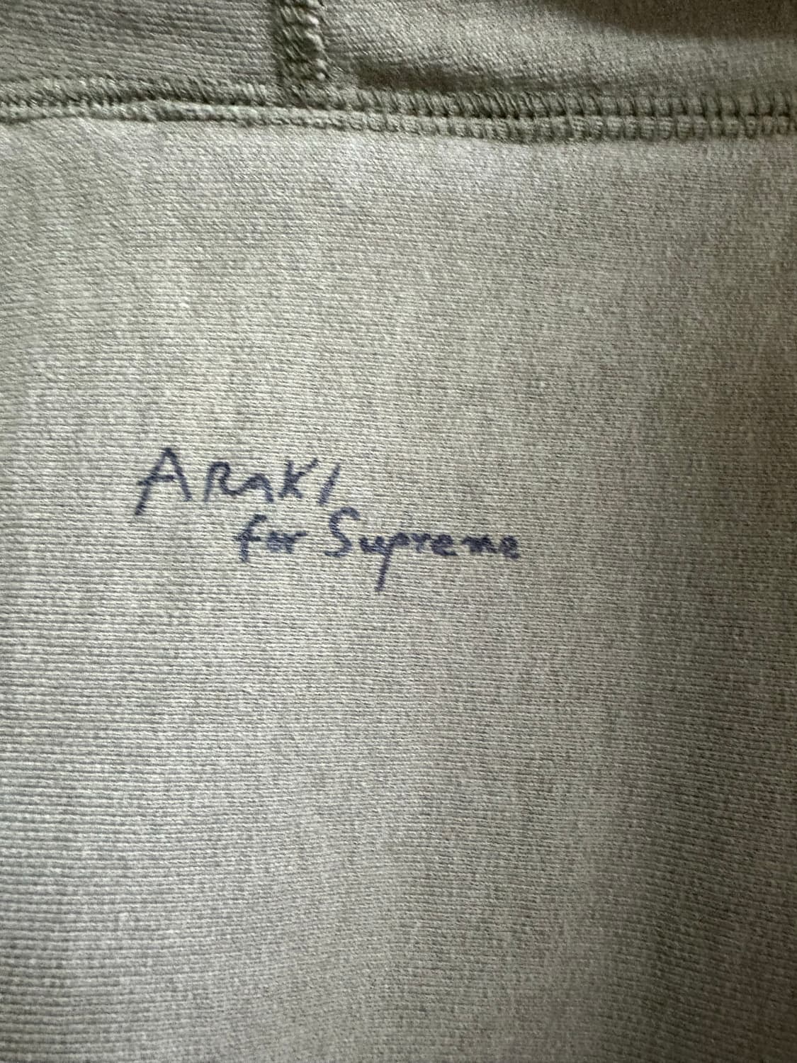 슈프림 아라키 후드티 카키 상품이미지4