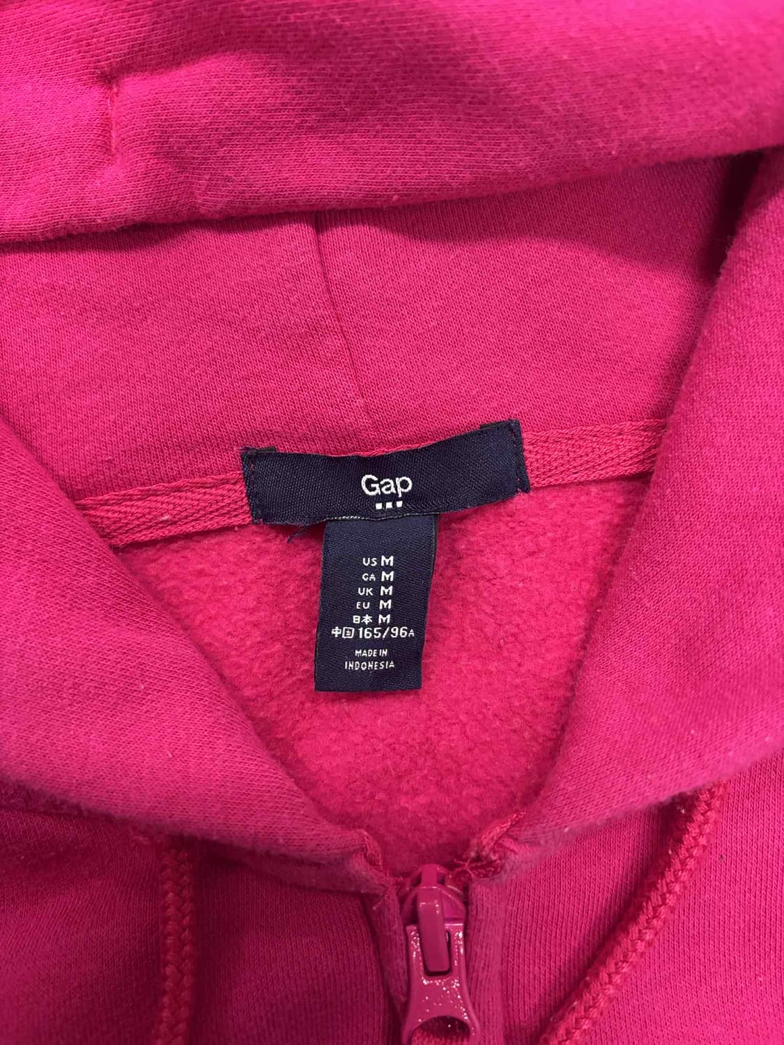 Gap 갭 y2k 여리핏 걸즈 스웻 후드집업 희귀져지(M) 상품이미지4