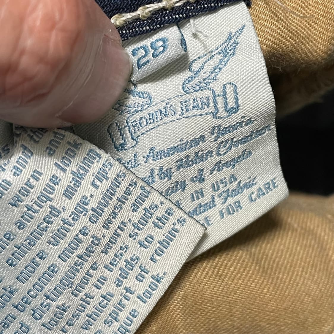 [28] 로빈스진 Y2K 빈티지 날개 데님 청바지 상품이미지6